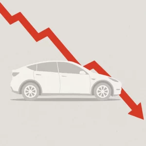 electric car sales down