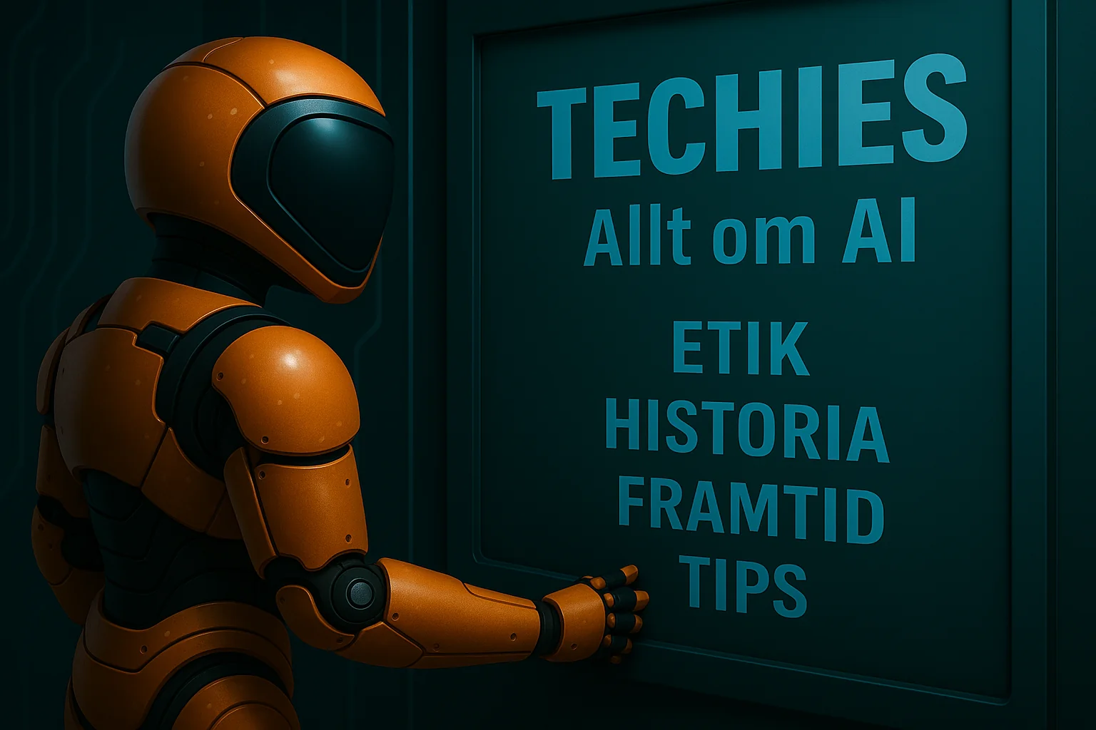 Techiesroboten utforskar grunderna i artificiell intelligens – från etik till framtidsspaningar.