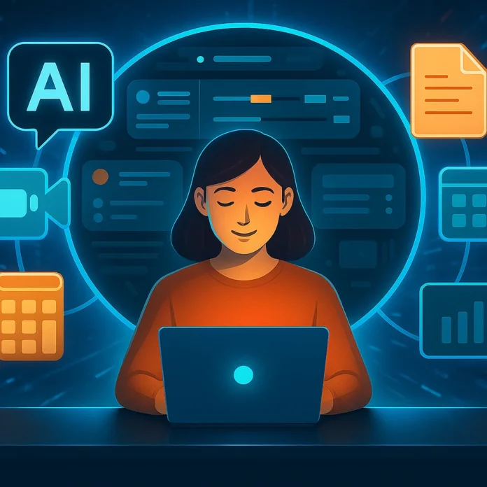 AI-ekosystem runt småföretagare med verktyg för text, support, ekonomi och planering