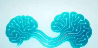 Konceptuell illustration: AI-assistenter och smart sök i samverkan