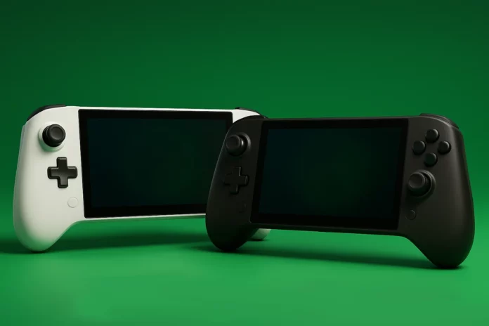 AI-Image of handled gaming device