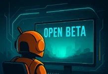 Techies-roboten laddar upp inför Open Beta – redo att ta kommandot i framtidens spelvärld.