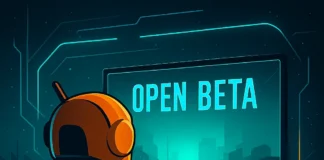 Techies-roboten laddar upp inför Open Beta – redo att ta kommandot i framtidens spelvärld.