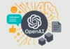 Illustration av OpenAI:s lansering av GPT-5 med OpenAI-loggan